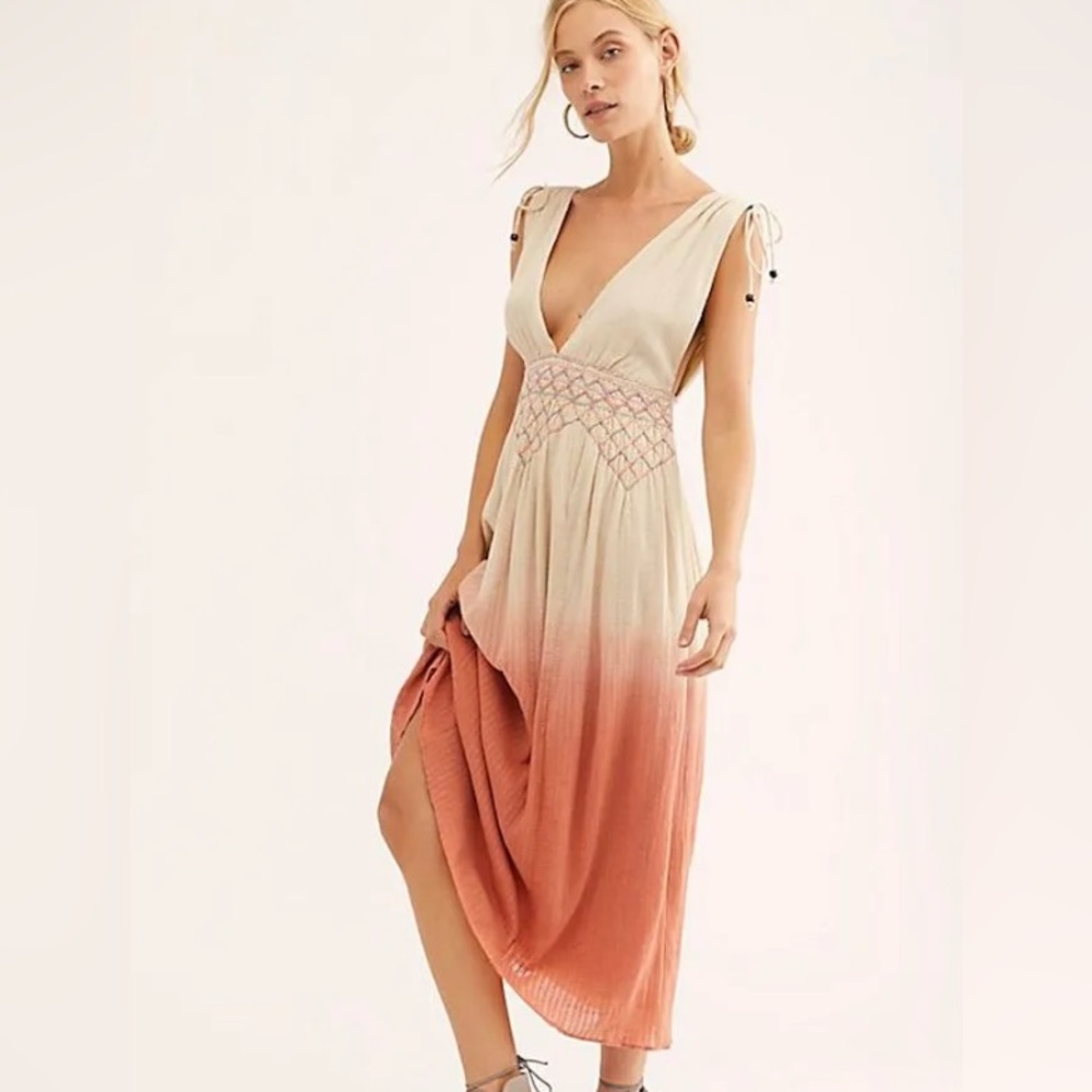 Free People BoHo Ombre Maxi Dress